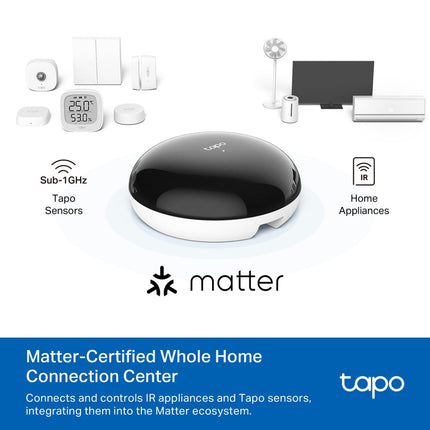 جهاز تحكم عن بعد ذكي عام من تابو - أسود