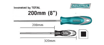 مبرد حديد مربع  8" توتال