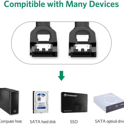 كابل UGREEN SATA 3.0 (0.5 متر) عالي السرعة 6 جيجابت في الثانية / 30796