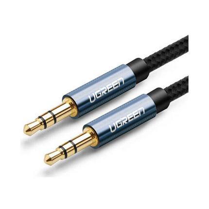 كابل صوت AUX من Ugreen بمقبس صغير مستقيم مقاس 3.5 مم (أزرق) / AV112