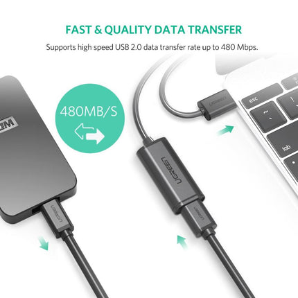 كيبل تحويل من يوجرين |UGREEN USB Extension Cable Active with Chipset  US121