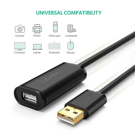 كيبل تحويل من يوجرين |UGREEN USB Extension Cable Active with Chipset  US121