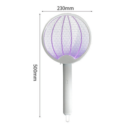 مضرب قاتل الحشرات الكهربائي 4 في 1 قابل للطي