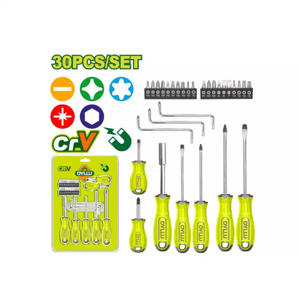 طقم مفكات 30 قطعة يد كوشوك ديلو