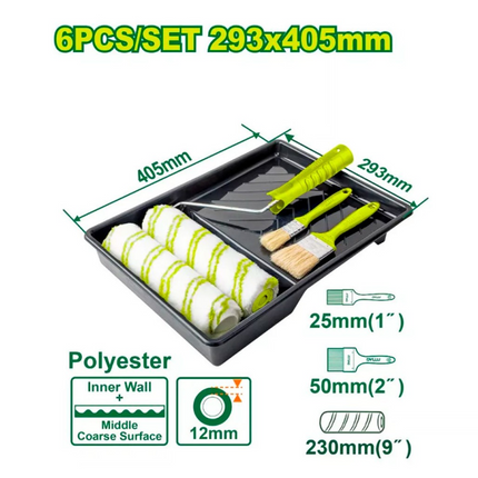 طقم رول دهان 6 قطع ديلو