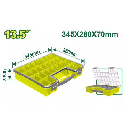 صندوق تخزين فارغ 345*280*70مم ديلو 13.5انش