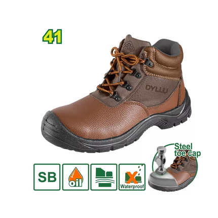 حذاء سيفتي جلد رقبة طويلة ديلو عدة مقاسات