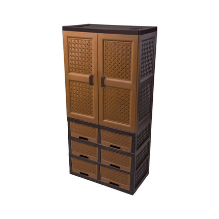 خزانة بلاستيك كلاسيكية بـ 6 أدراج لتنظيم سهل وأنيق للمنزل من سامبا