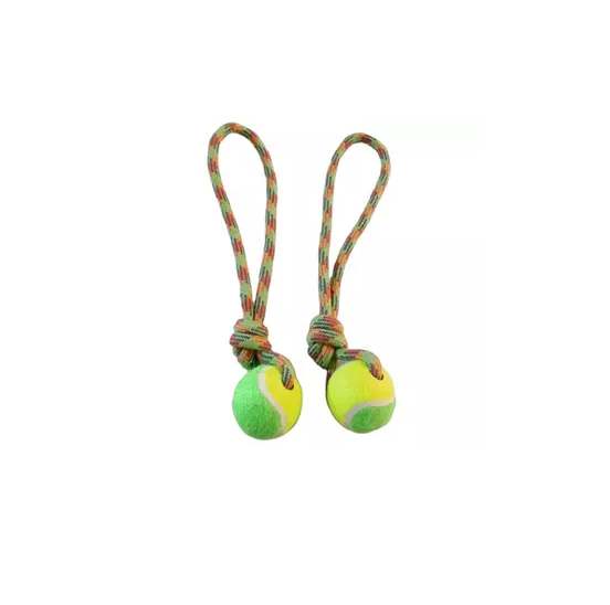 Ball With Rope Dog Toy لعبة كلب - Mega Hardware