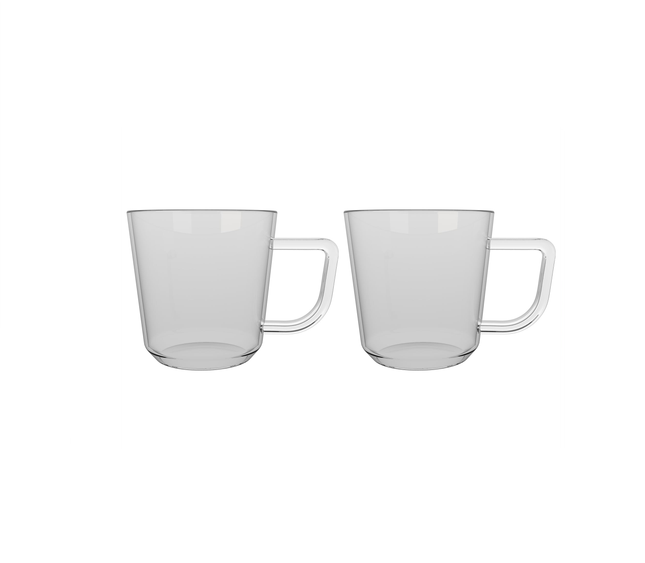 LA CAFETIERE BRYGGA SET OF 2 300ML SINGLE WALLED GLASSES