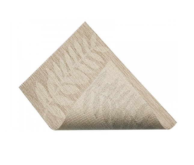 KITCHEN CRAFT WOVEN PLACEMAT, BEIGE LEAF, 30X45CM