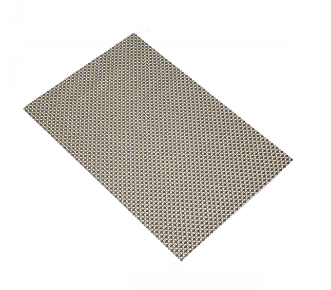 KITCHEN CRAFT WOVEN PLACEMAT, BLACK/GOLD MIX, 30X45CM