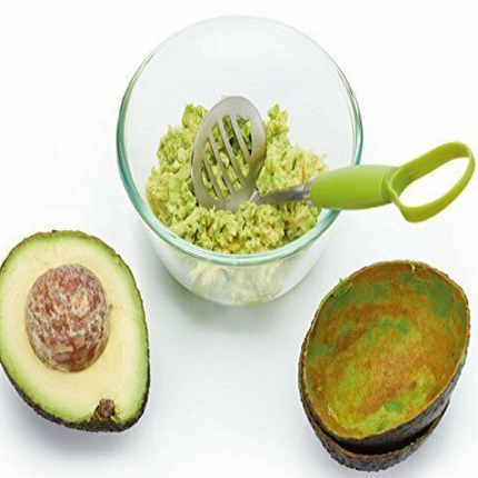 KITCHENCRAFT HEALTHY EATING 2-IN-1 AVOCADO MASHERSCOOPER TOOL, 19.5 CM 7.5