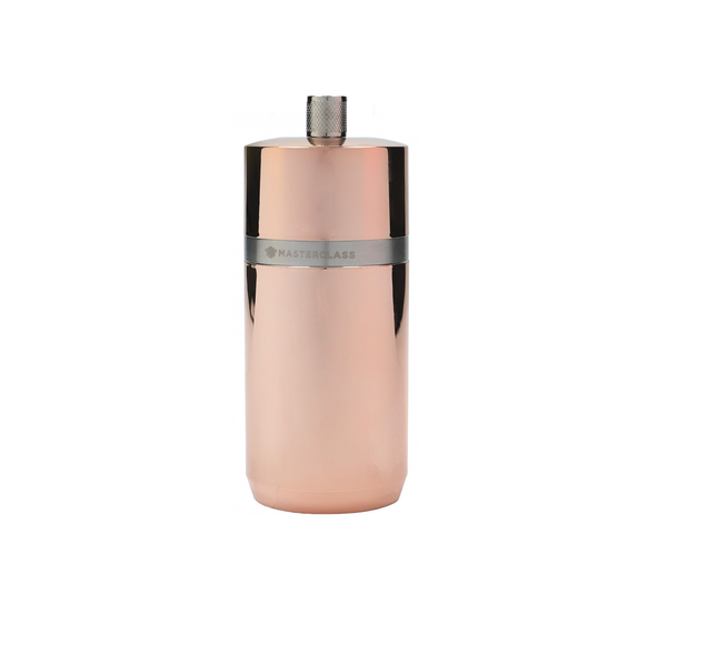 MASTERCLASS PEPPER OR SALT GRINDER, PLASTIC, COPPER EFFECT, 12 CM