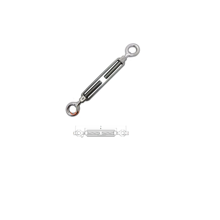 12mm STAINLESS STEEL EYE/EYE TURNBUCKLES - Mega Hardware