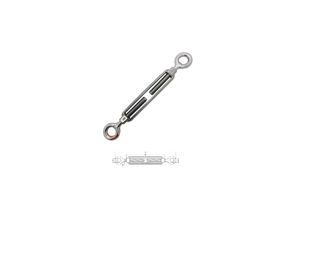 12mm STAINLESS STEEL EYE/EYE TURNBUCKLES - Mega Hardware
