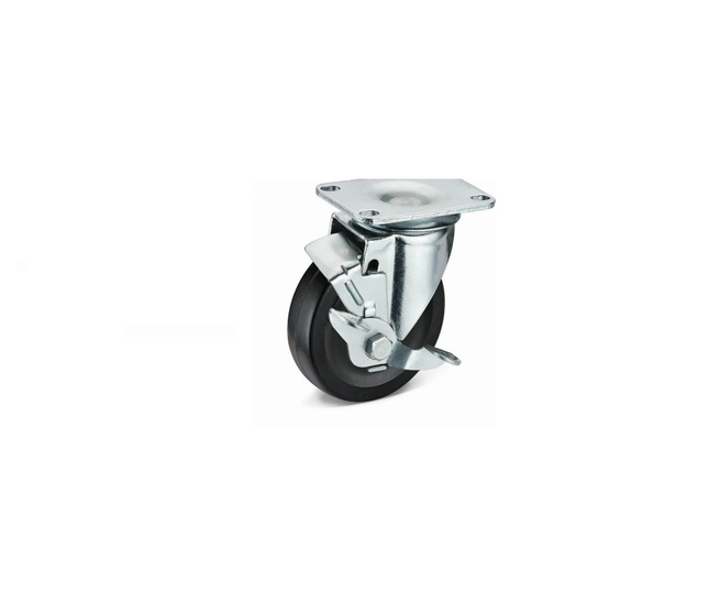 125mm Side lock PU+iron roller bearing 099125 - Mega Hardware