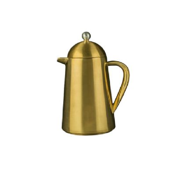 BRUSHED LA CAFETIERE EDITED THERMIQUE DOUBLE WALLED 8 CUP CAFETIERE  GOLD