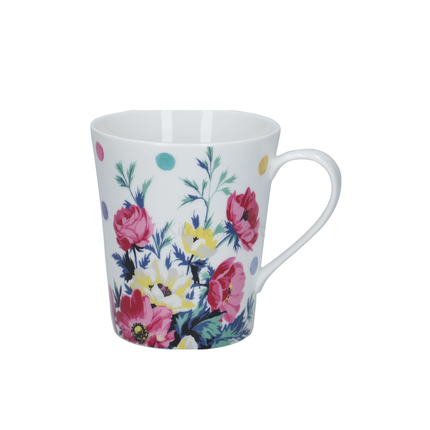 MIKASA CLOVELLY PORCELAIN 330ML NAUTICAL STRIPLE CONICAL MUG
