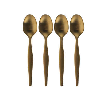 LC EDITED ESPRESSO SPOON SET OF 4 GOLD