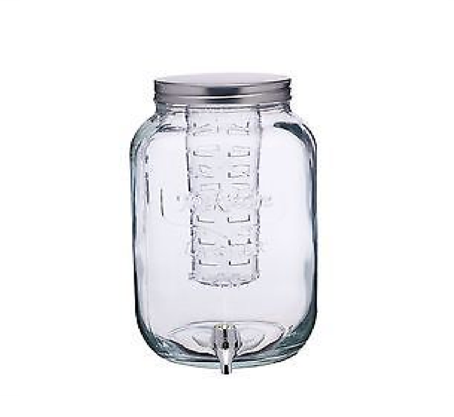 HM INFUSER DRINKS DISPENSER 7.5L GLASS KCHMGLSJARINF