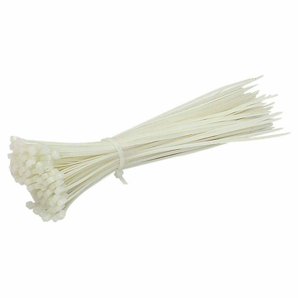 100pcs White Plastic Cable Ties|| مربط بلاستيك - Mega Hardware