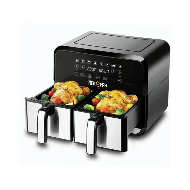 Geepas 7.5L Digital Air Fryer - 1800W With 60 Min Timer, 10 Programs, A+ Rated