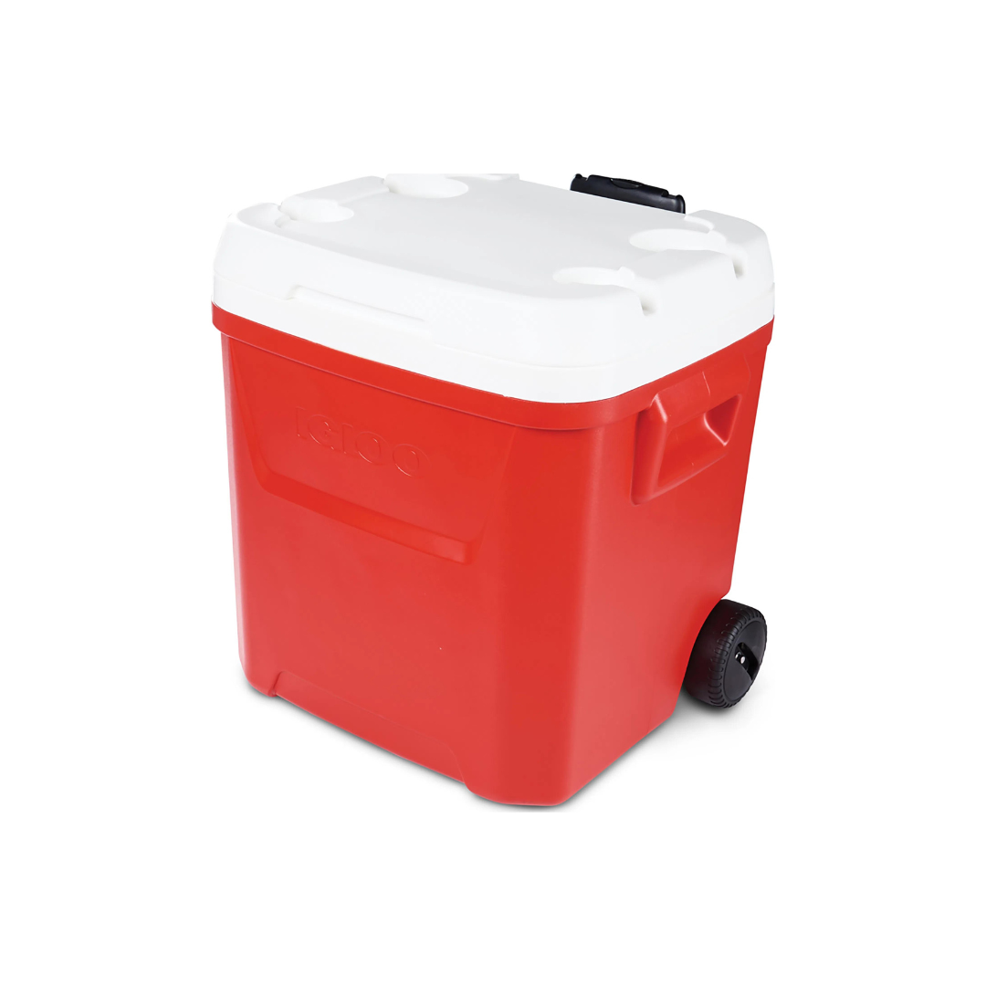 Igloo Laguna 60 Koelbox Op Wielen, 56 Liter, Rood Igloo Laguna 60 Koelbox Op Wielen, 56 Liter, Rood
