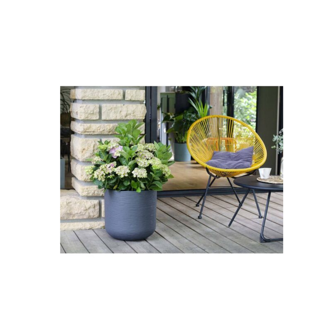 قوار نباتات إيدا دائري - رمادي 67 لتر 50*48.5*46.2 سم