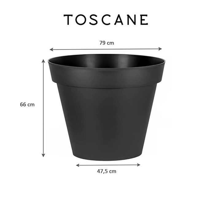 قوار نباتات إيدا  - رمادي 170 لتر 80 * 66 سم