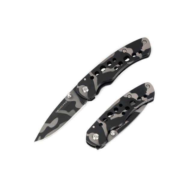WORKPRO 10cm Camo Hunting Knife (W014028)
