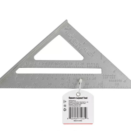 Triangle Hardware Store Triangle Ruler Aluminum 7 inch WorkPro (W064006WE) – Amman Hardware stores