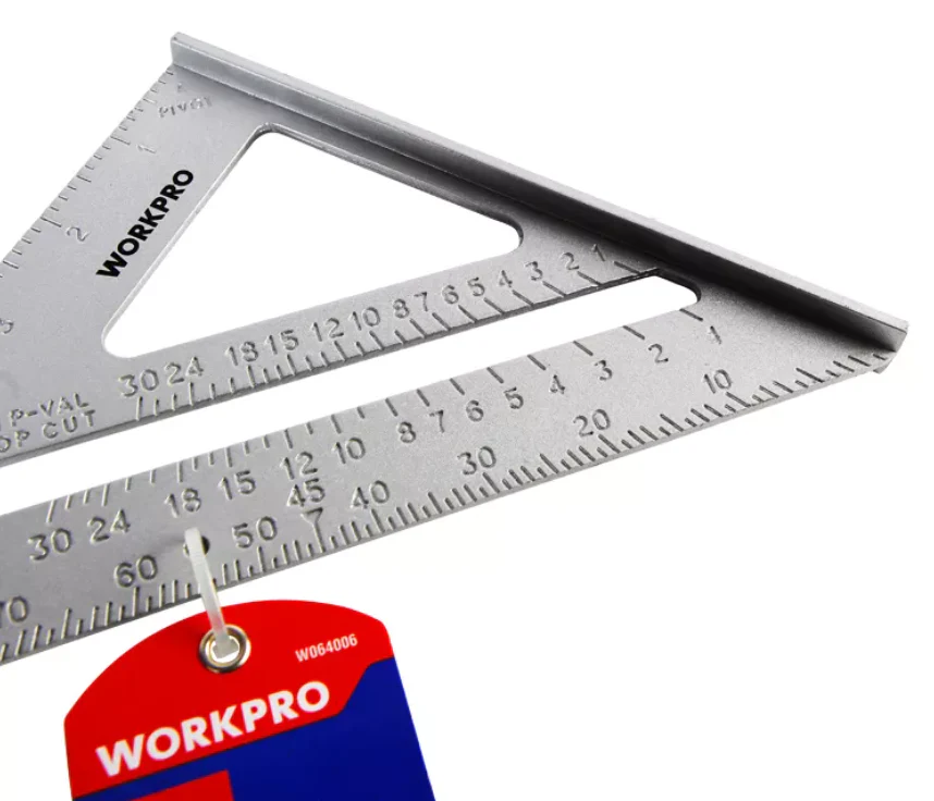Triangle Hardware Store Triangle Ruler Aluminum 7 inch WorkPro (W064006WE) – Amman Hardware stores