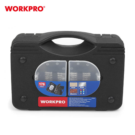WORKPRO 176-piece Drill Bit and Screwdriver Bit Set (W124015WE)