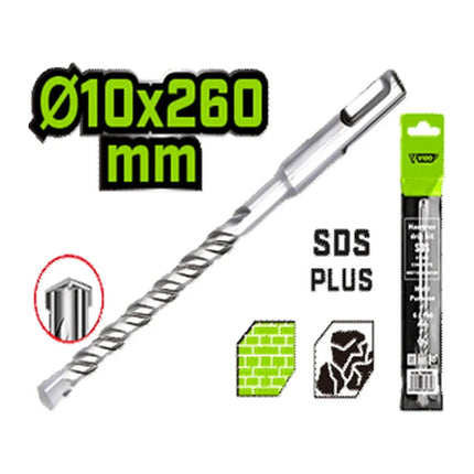 ريشة SDS Plus باطون 10 × 260 ملم من فيدو (WD71022010260)