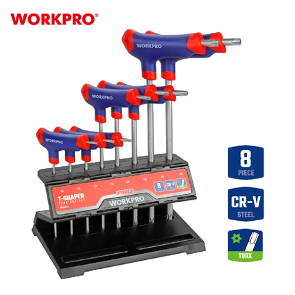 WORKPRO 8-Piece Hex Key Set, Chamfered (WP200543)