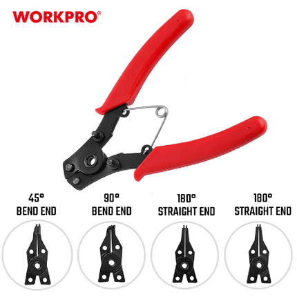 WORKPRO 4-in-1 Snap Ring Pliers (WP201004)