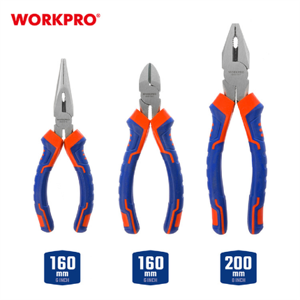 WORKPRO 3-Piece Multi-purpose Pliers Set (WP201007)