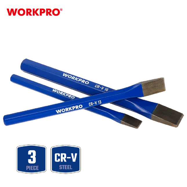 WORKPRO 3-Piece Long Chisel Set (WP201302)