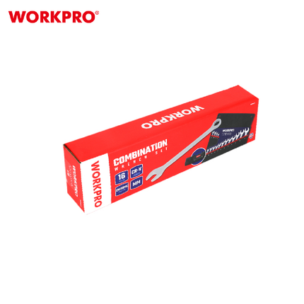 Workpro 16-Piece Combination Wrench Set (WP202503)