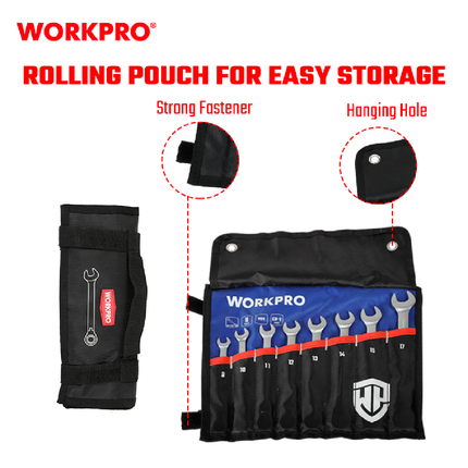 Workpro 8-Piece Ratchet Wrench Set (WP202521)