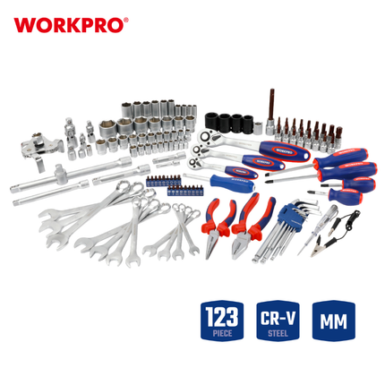 WORKPRO 123-piece tool set (WP202533)