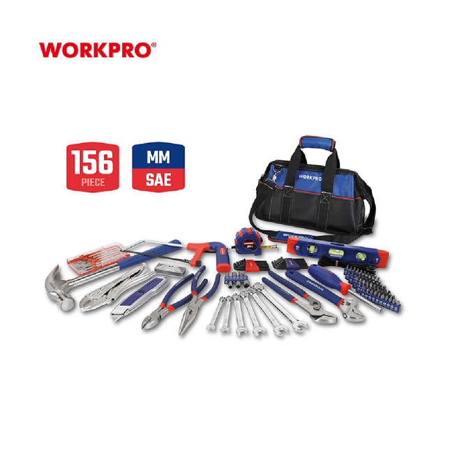 WORKPRO 156-Piece Aluminum Tool Box (WP209010)