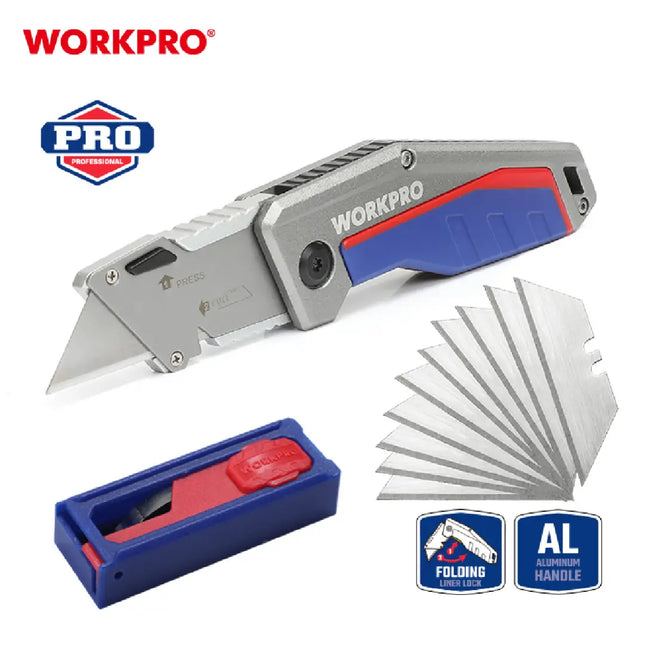 WORKPRO (WP211012) Quick-Change Folding Aluminum Utility Knife
