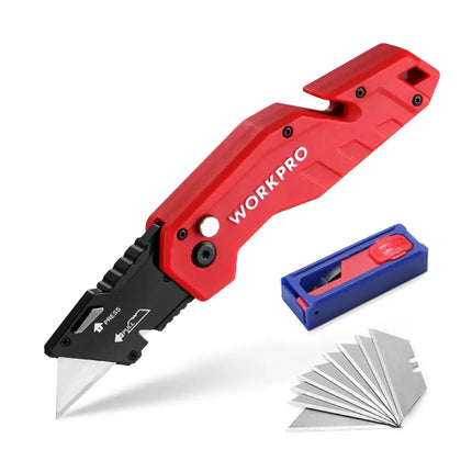 WORKPRO Red Heavy Duty Carpet Knife (WP211018)