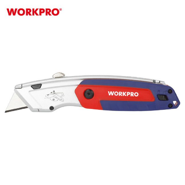 WORKPRO WP213016 Flip Utility Knife with Aluminum Handle