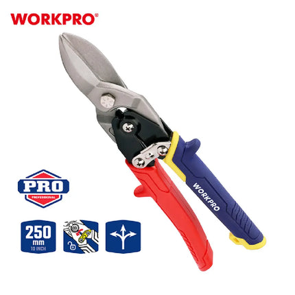 Workpro (WP214021) 10-Inch Straight Industrial Tin Snips