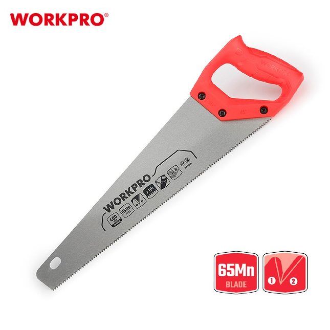 40cm Wood Saw with Red Handle by Workpro (WP215001)