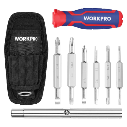 Workpro 15-in-1 Multi-Bit Screwdriver Set with Ratchet (WP221306)