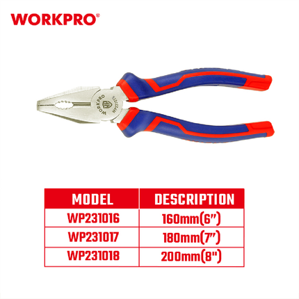 Workpro 6 Inch 16mm Standard Pliers (WP231016)